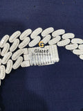 15MM Round VVS Moissanite Fully Iced Out Cuban Chain