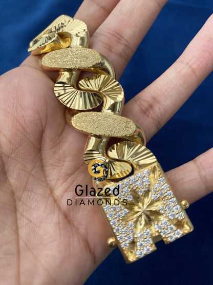 15MM Silver Barcelet