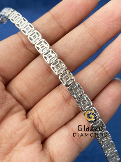 16MM Tennis Halo Moissanite Bracelet