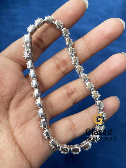 16MM Tennis Halo Moissanite Iced Out Bracelet