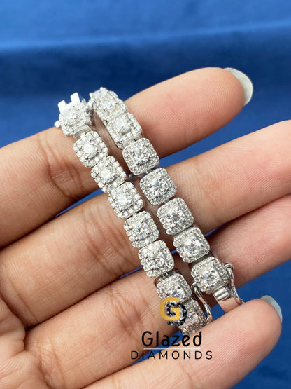 16MM Tennis Moissanite Bracelet