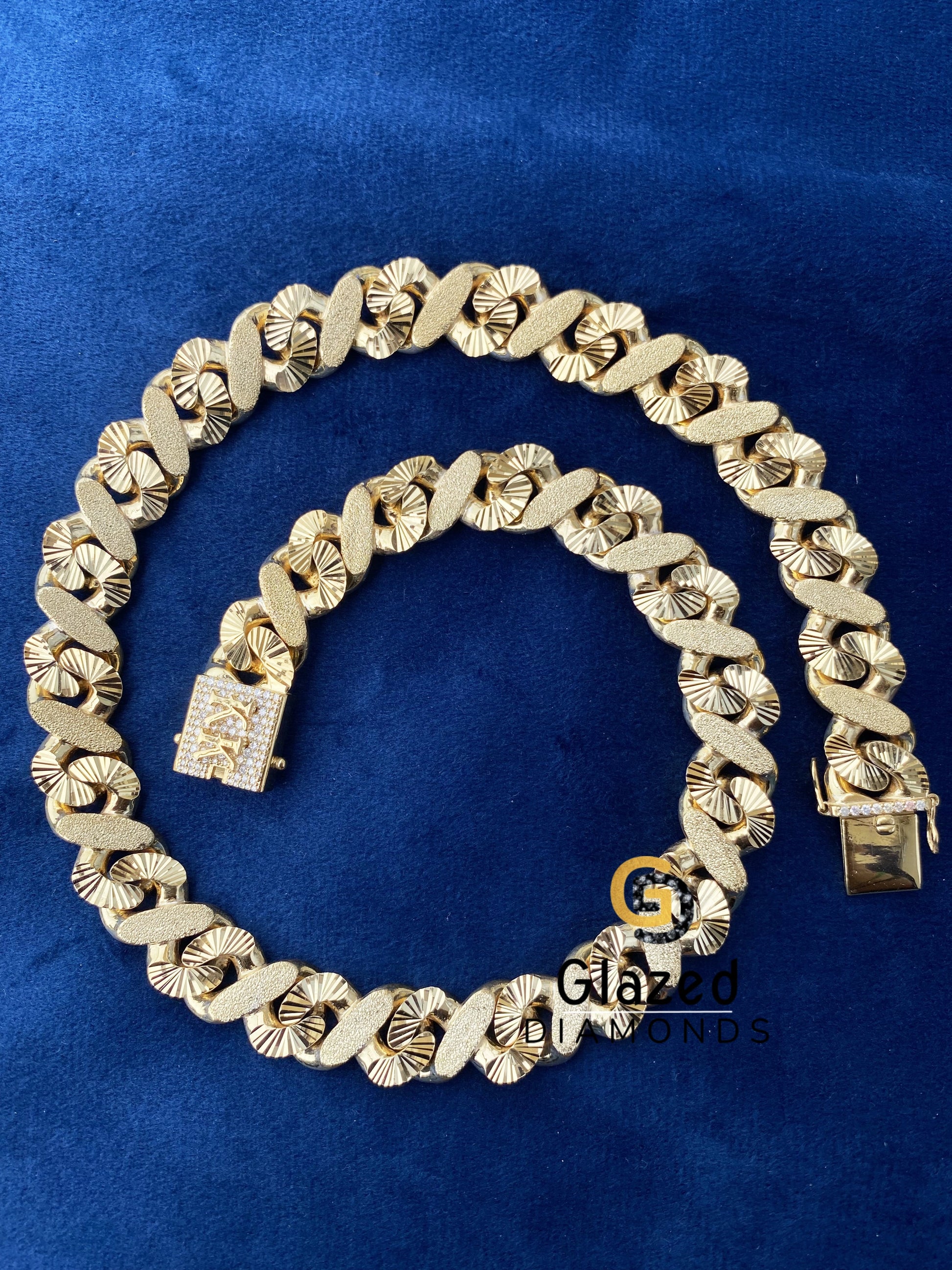 16MM Yellow Gold Plated Chain