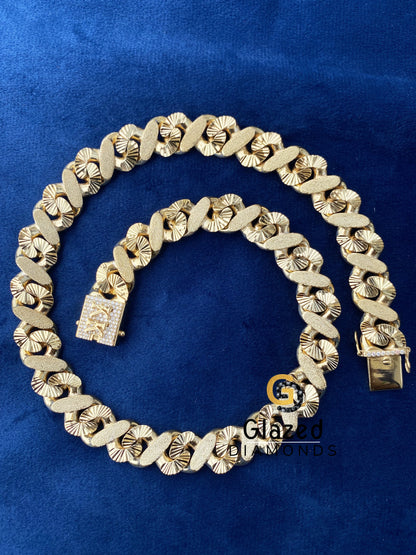 16MM Yellow Gold Plated Chain