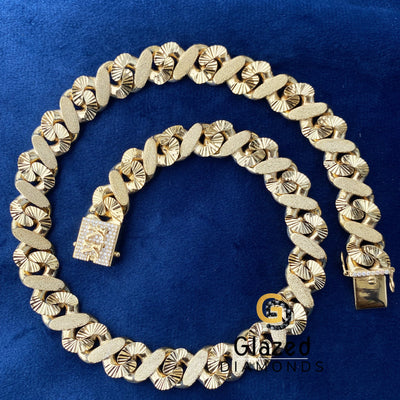 16MM Yellow Gold Plated Chain