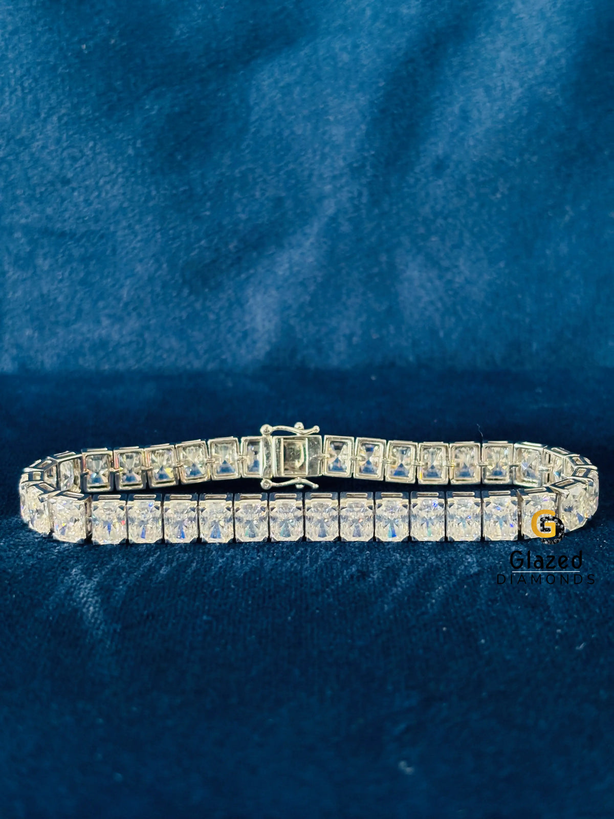 18CT Radiant Cut Moissanite Tennis bracelet For Women