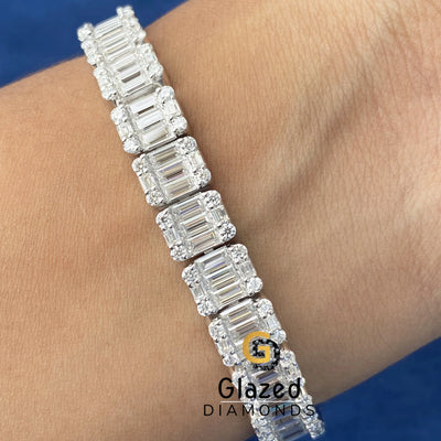 18MM Tennis Moissanite Barcelet