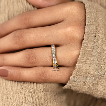 1CT Round Cut Lab Diamond Wedding Band