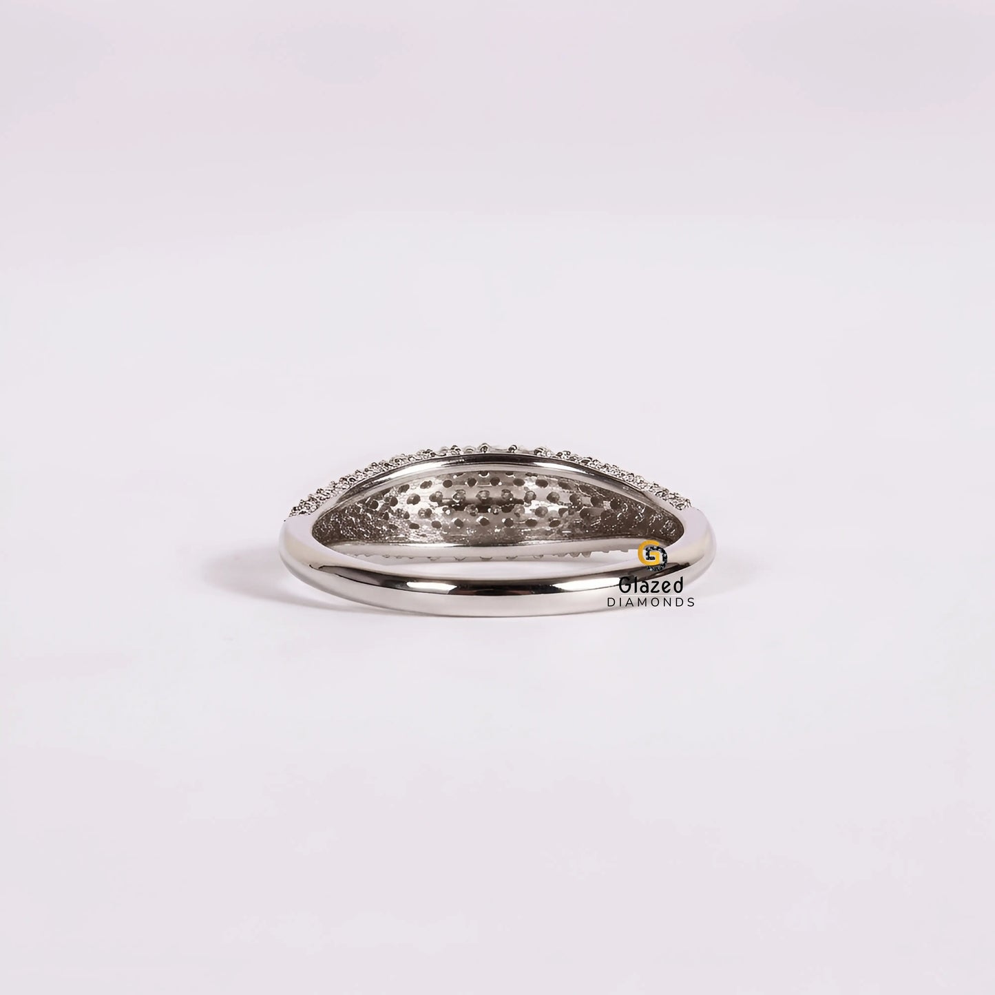 1CT Round Diamond Chunky Wedding Band