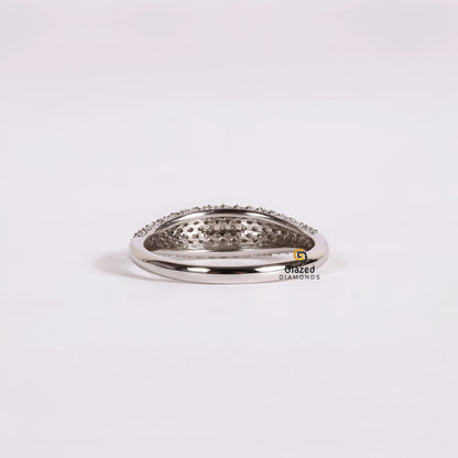1CT Round Diamond Chunky Wedding Band