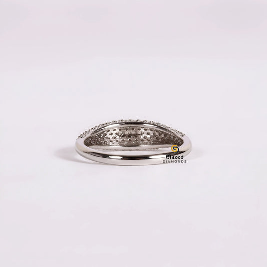 1CT Round Diamond Chunky Wedding Band