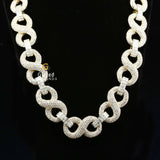 22MM Hip Hop Moissanite Infinity Link Iced Out Chain