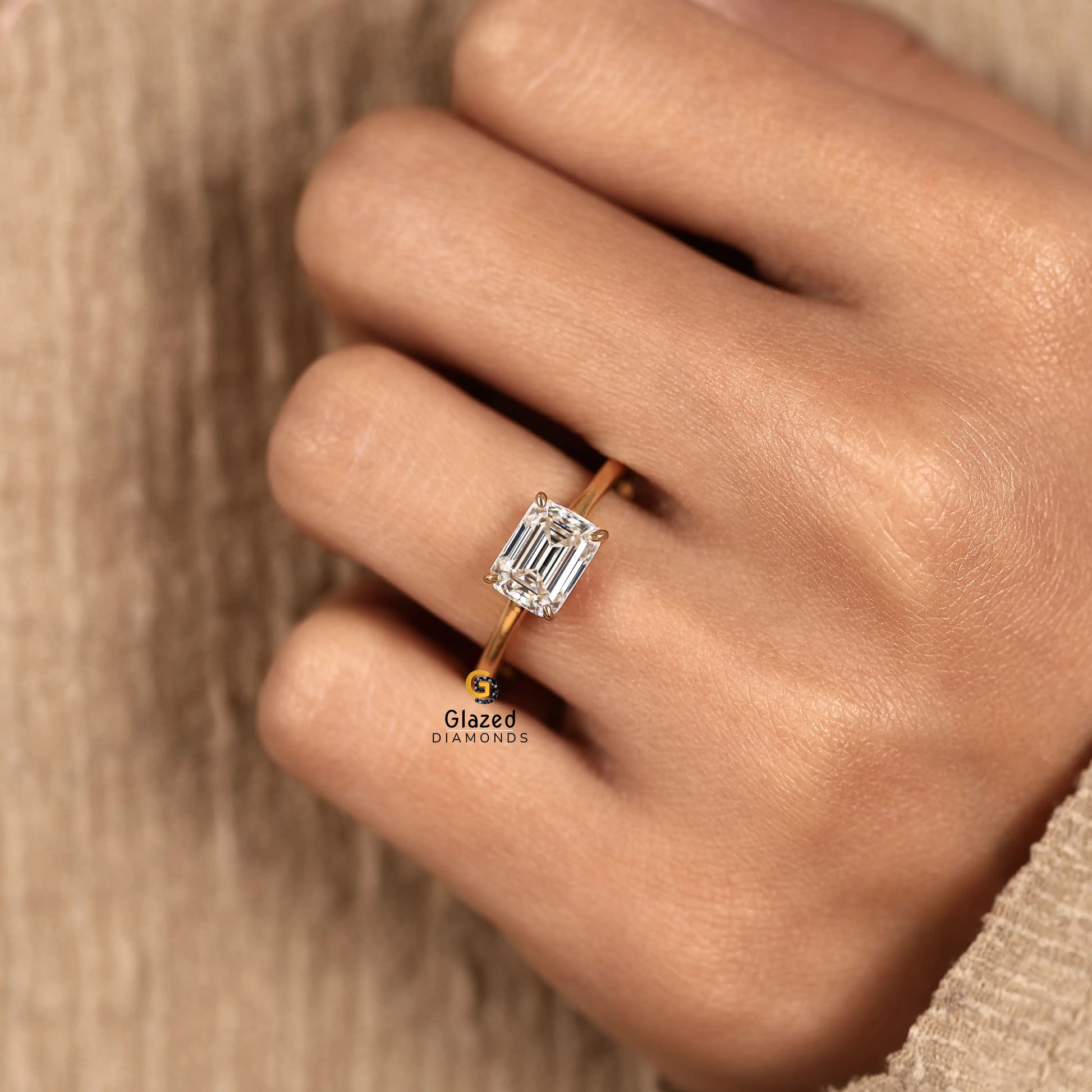 2CT East West Lab Diamond Wedding Ring For Women