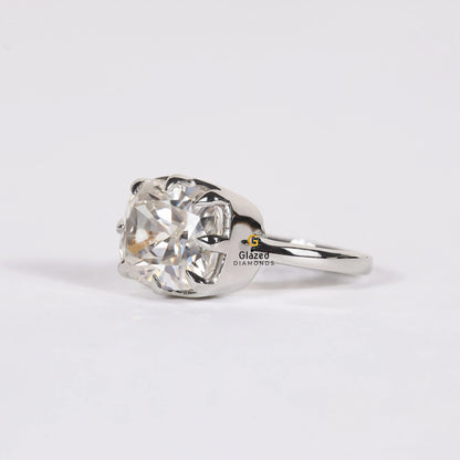 3CT Elongated Cushion Cut Lab Grown Diamond Ring