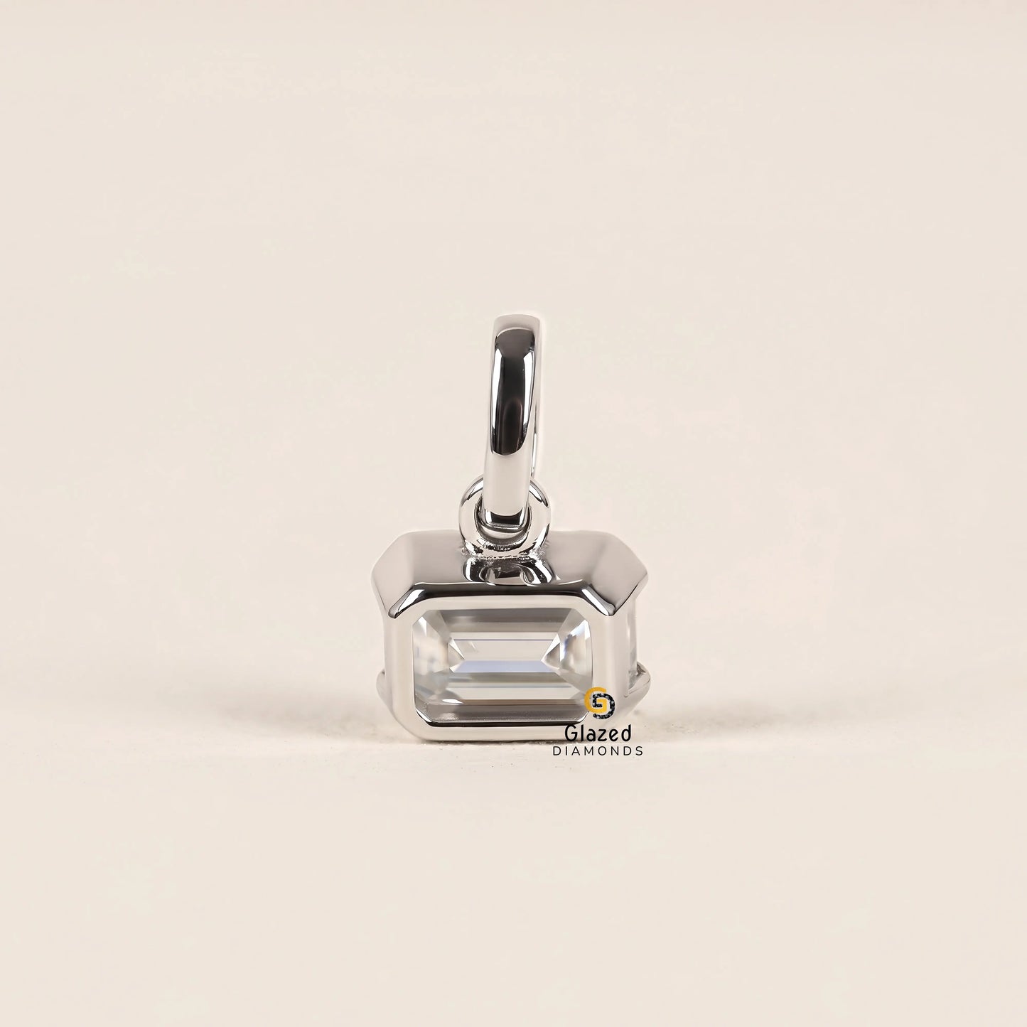 3CT Emerald Cut Lab Grown Diamond Pendant