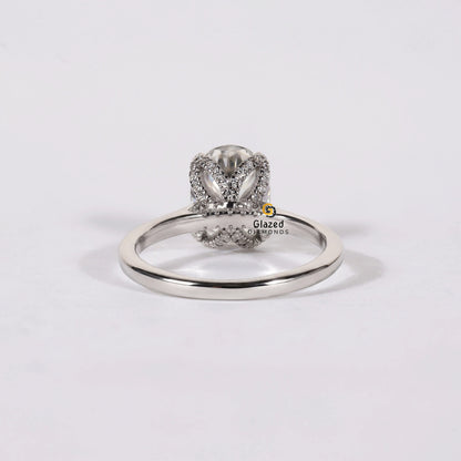 3CT Oval lab Grown Diamond Engagement Ring For Women