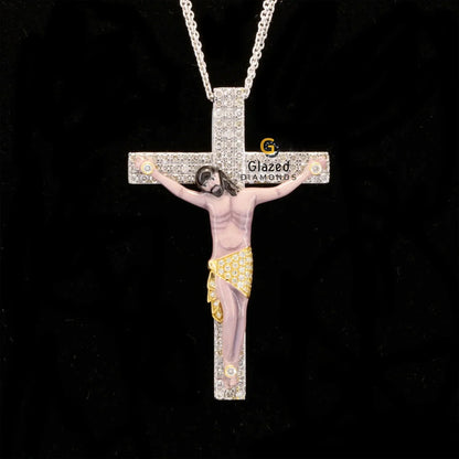 3D Enamel Jesus Pendant