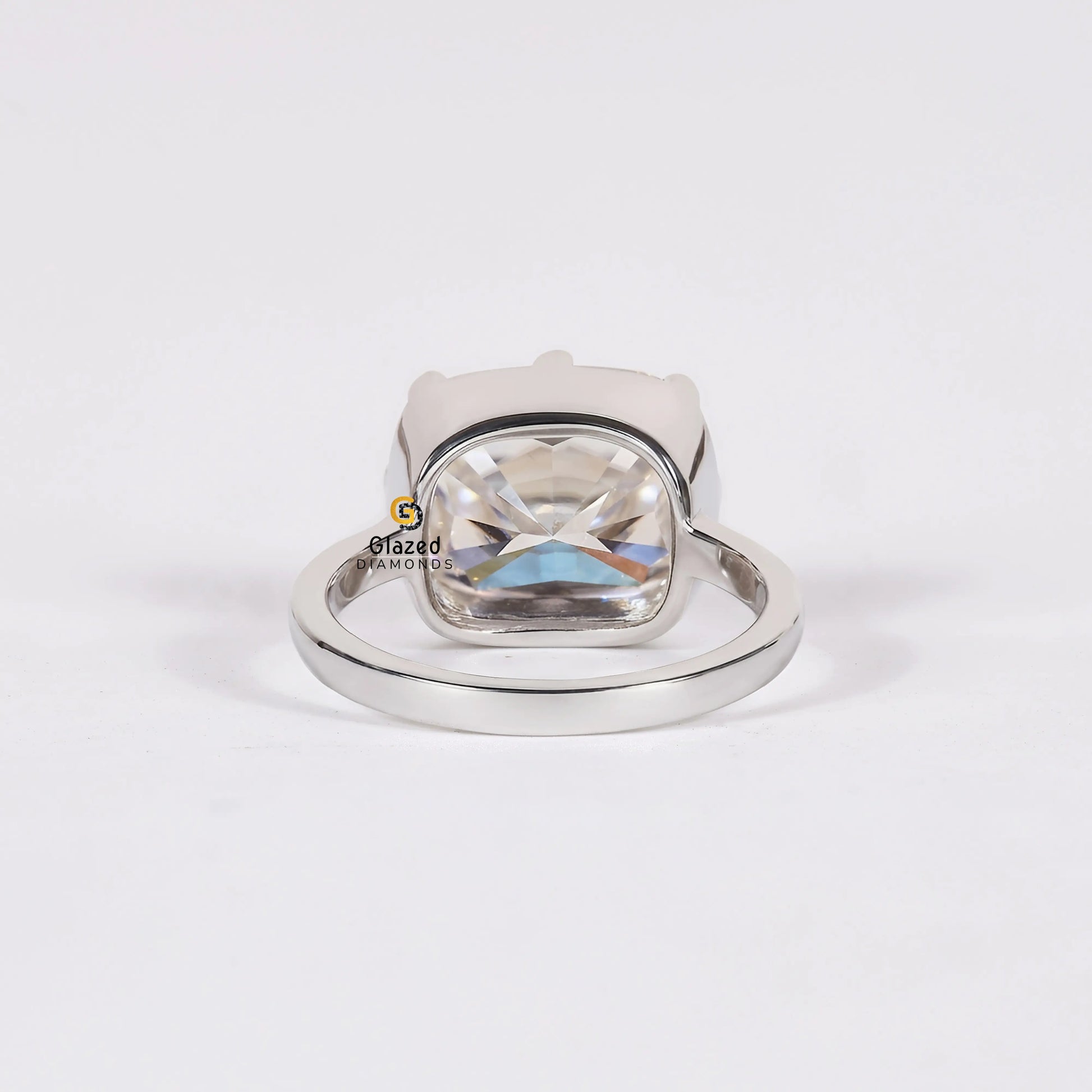 3 CT Elongated Cushion Cut Lab Grown Diamond Ring For Women