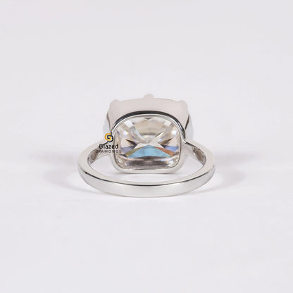 3 CT Elongated Cushion Cut Lab Grown Diamond Ring For Women