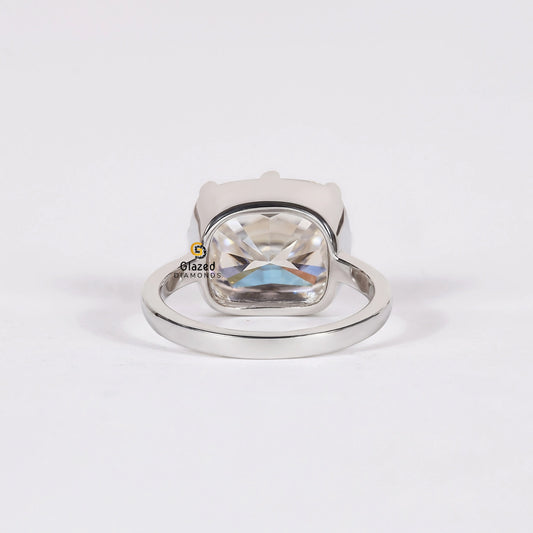 3 CT Elongated Cushion Cut Lab Grown Diamond Ring For Women