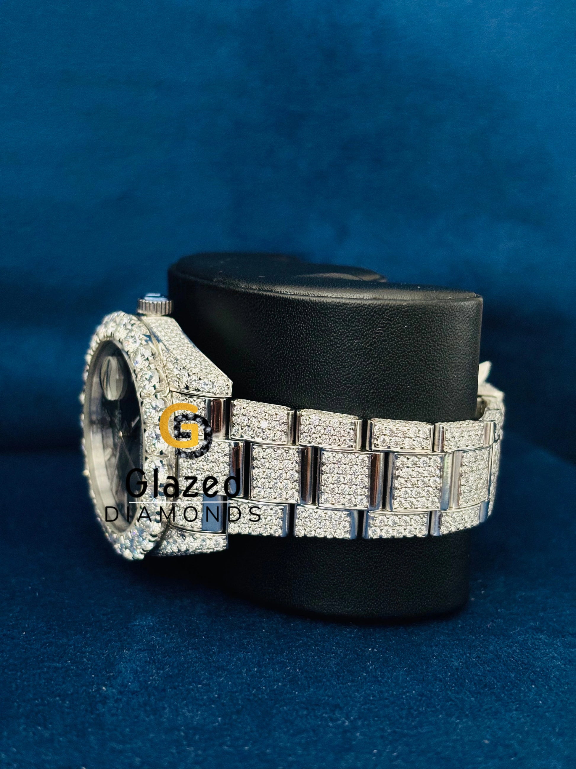 41MM Fully Ice Out Bezel Dial Moissanite Watch