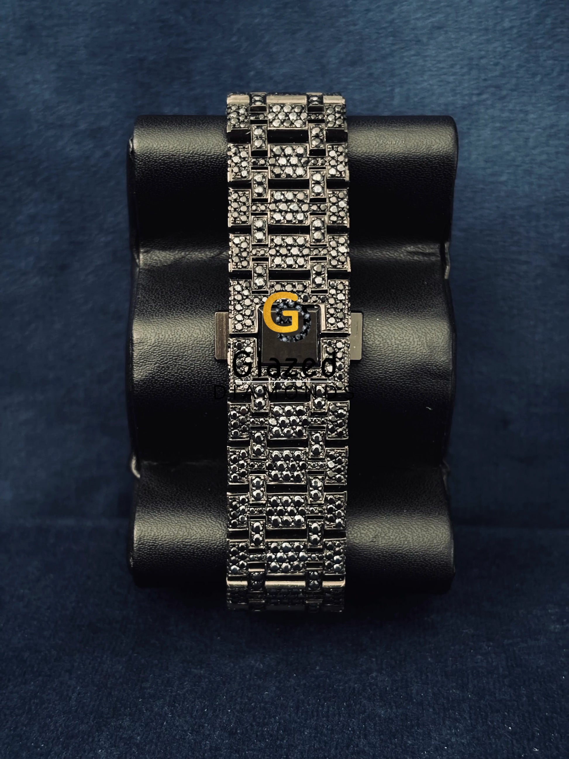 41MM Moissanite Studded Fully Black diamond AP Watch