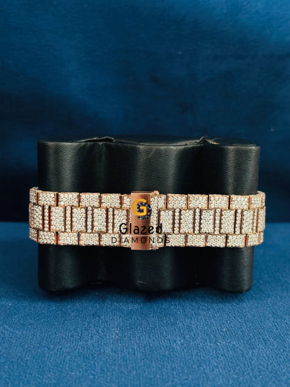 41MM Patek Philippe Moissanite Black Dial Watch for Men