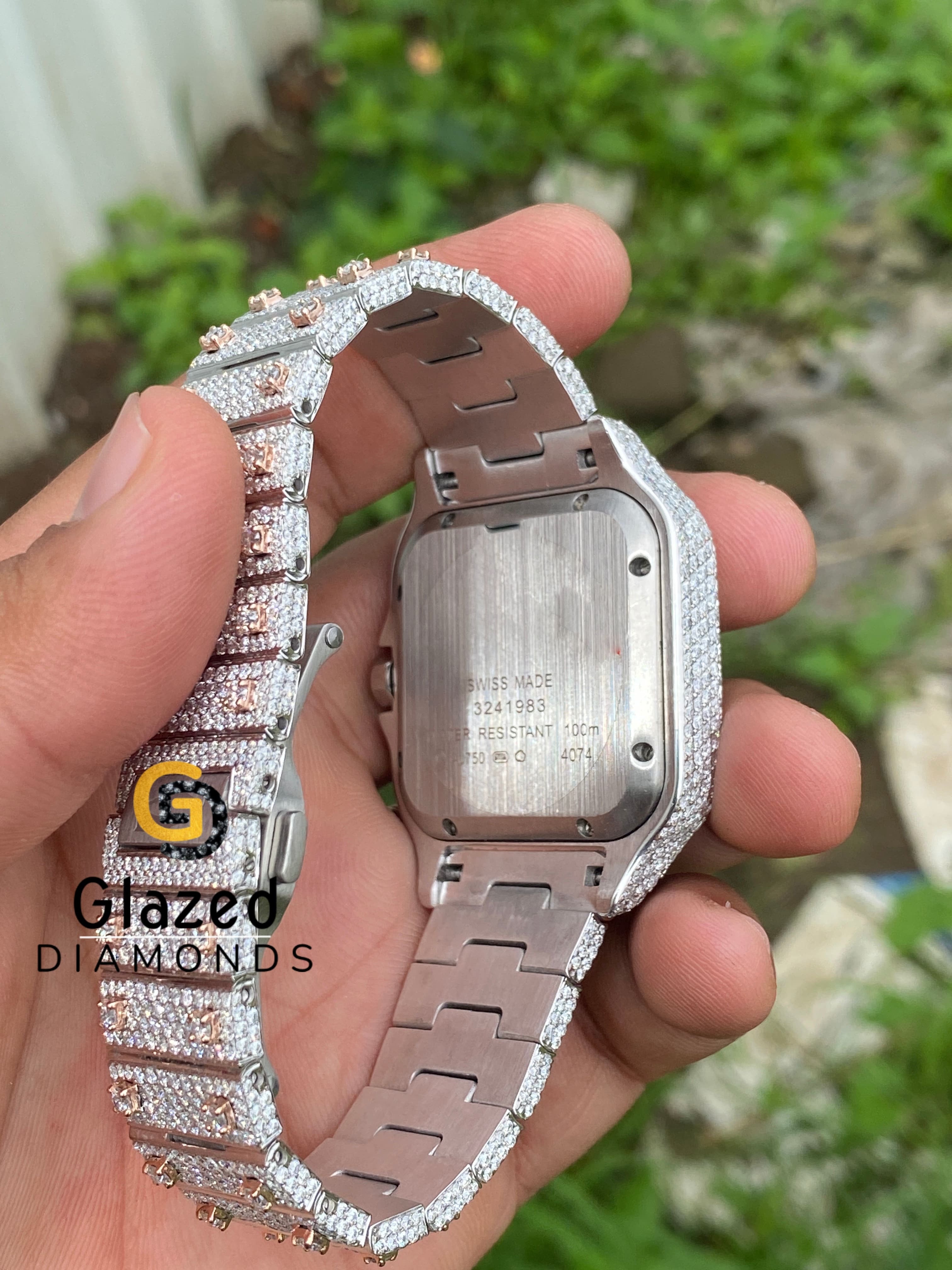 41 mm Dial Diamond Watches For Men