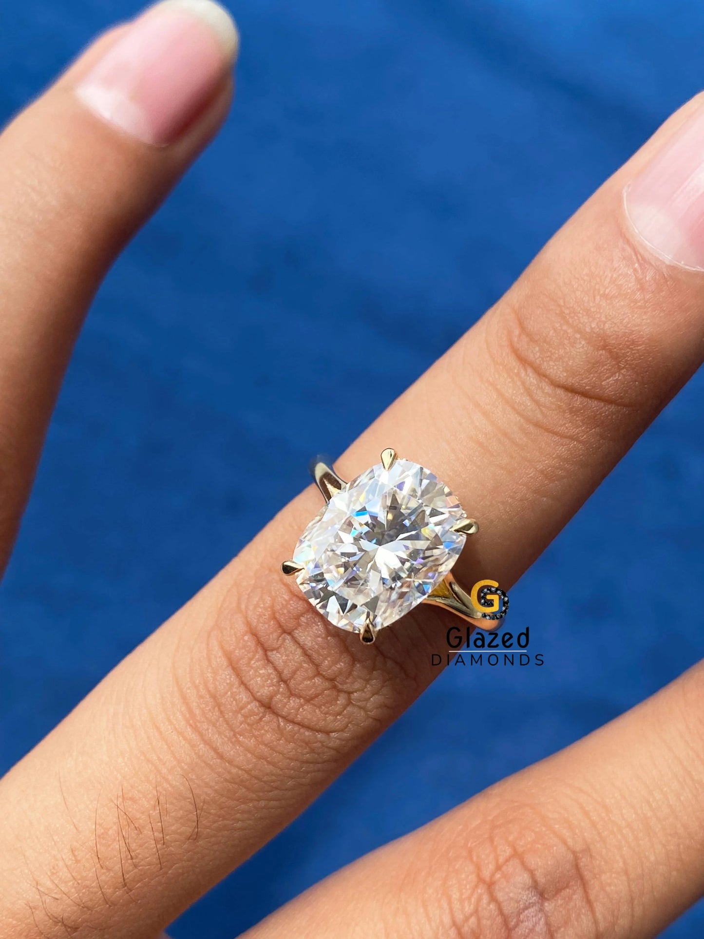 4CT Cushion Cut Hidden Halo Wedding Ring for Women