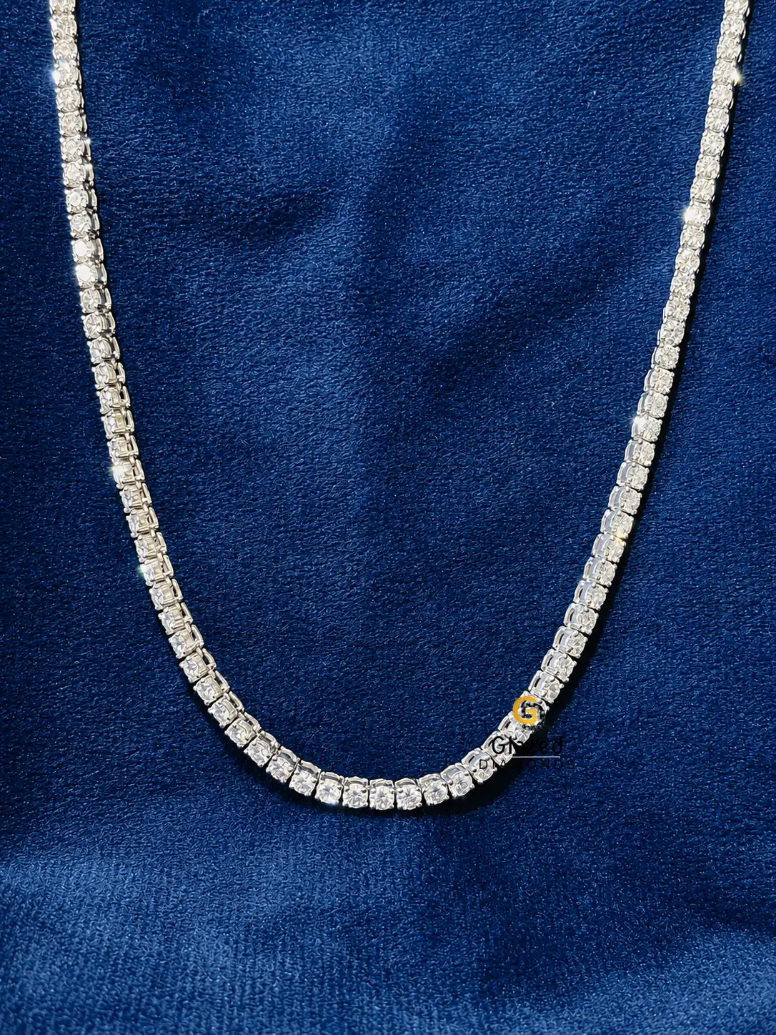 4MM Moissanite Tennis Chain/Bracelet Bundle 14K Gold