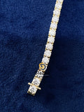 4MM Round Moissanite Tennis Link Chain Bracelet