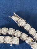 5MM Round Moissanite Hip Hop Tennis Link Chain