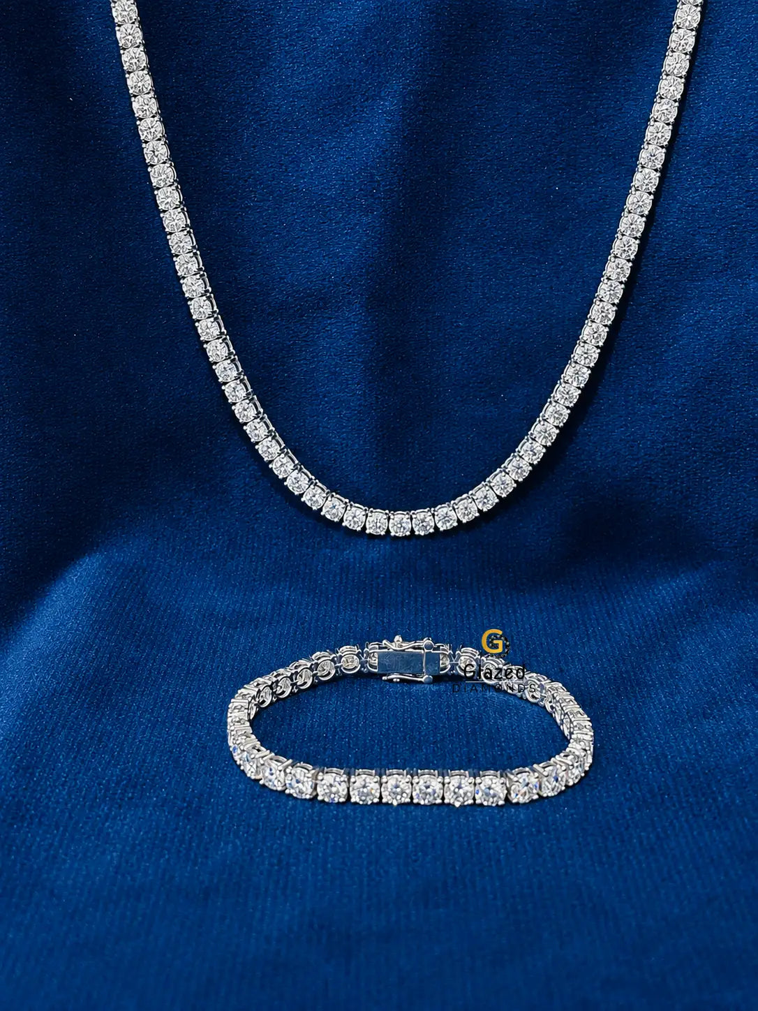 5MM Tennis Chain and Bracelet For Unisex