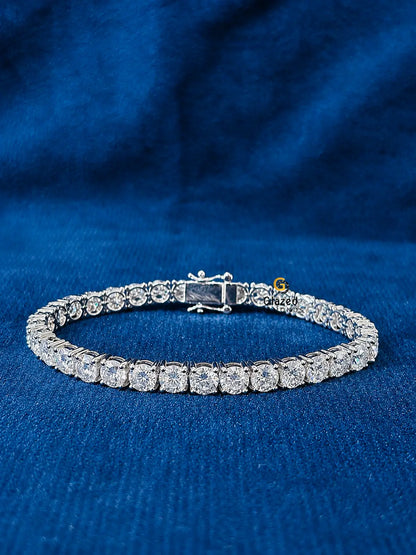 5MM Tennis Chain and Moissanite Bracelet For Unisex