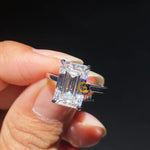 5 CT Emerald Cut Ring 2
