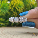 5 Stone Moissanite Diamond Band