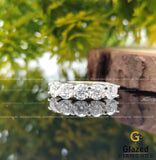5 Stone Moissanite Wedding Band Women