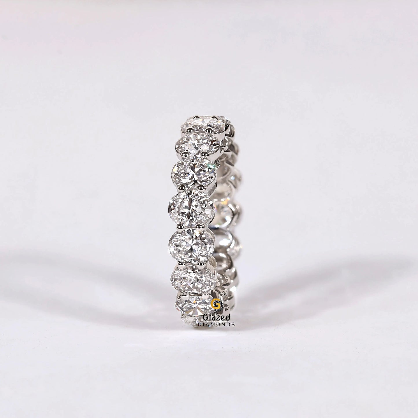 6.5 CT Oval Cut Full Eternity Wedding Band For Her