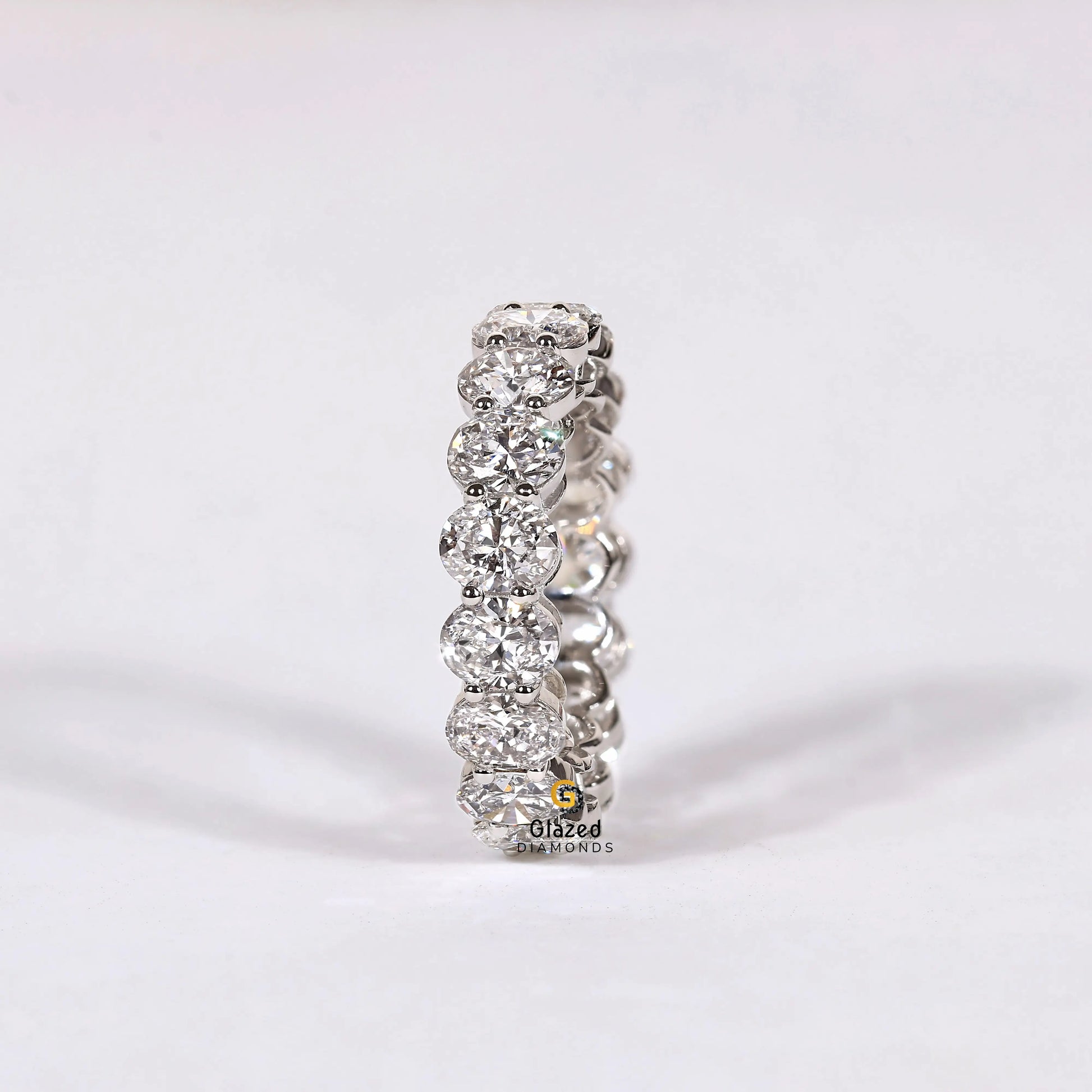 6.5 CT Oval Cut Full Eternity Wedding Band For Her