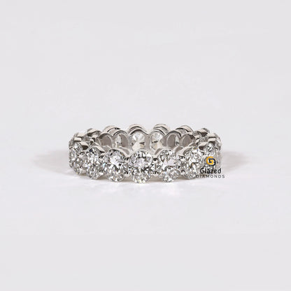 6.5 CT Oval Cut Full Eternity Wedding Band For Women