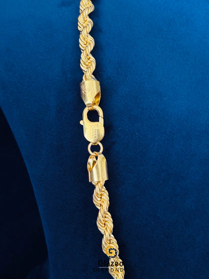 6MM 925 Silver Rope Chain For Men