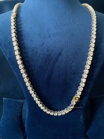 7MM Round Moissanite Tennis Chain