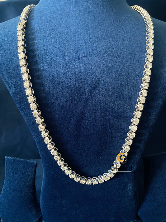7MM Round Moissanite Tennis Chain