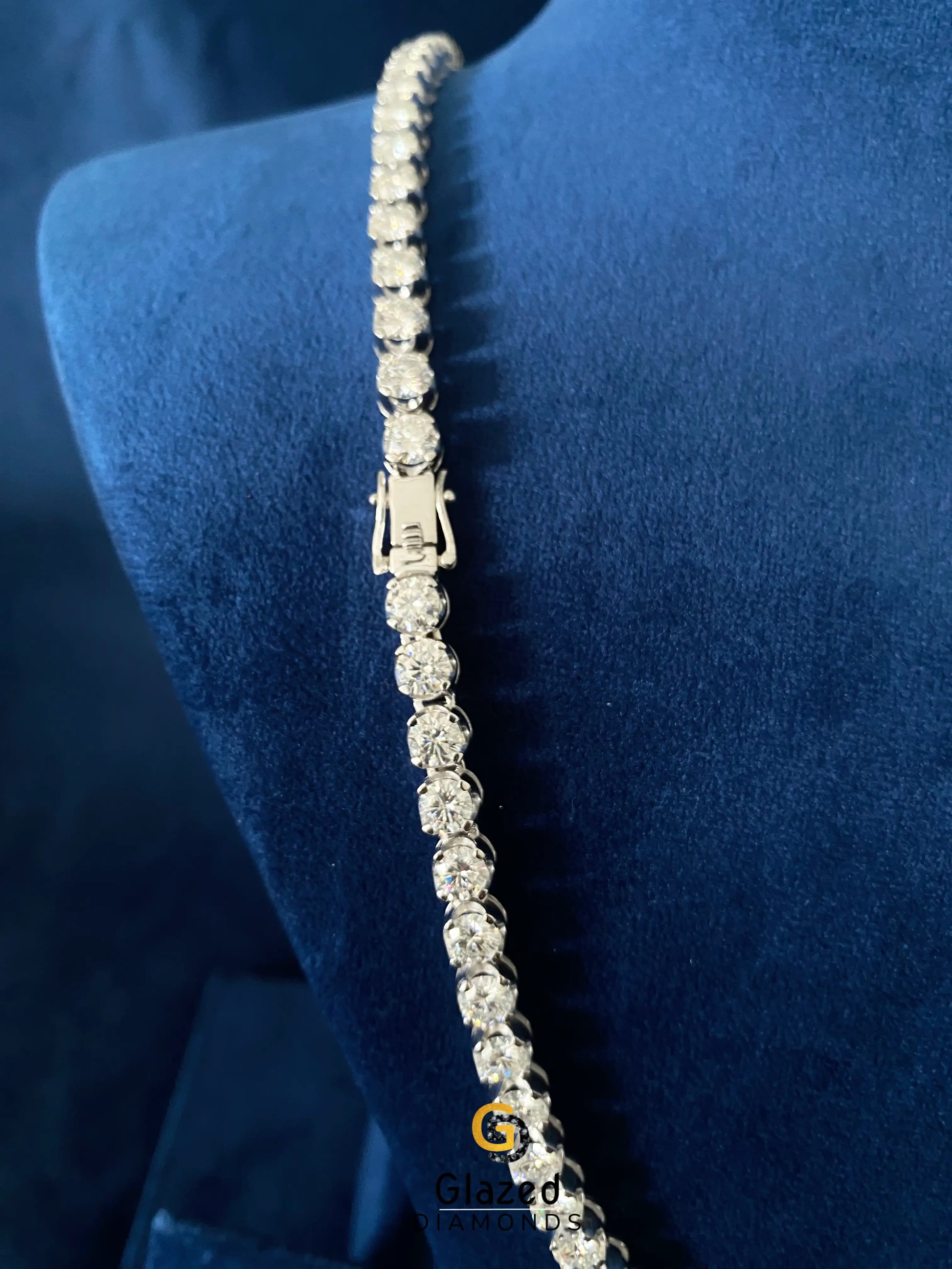 7MM Round Moissanite Tennis Chain For Men