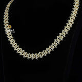 10MM Mens Unique Hip Hop Style Cuban Link Moissanite Chain