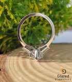 925 Silver -950 Platinum Marquise Cut Ring