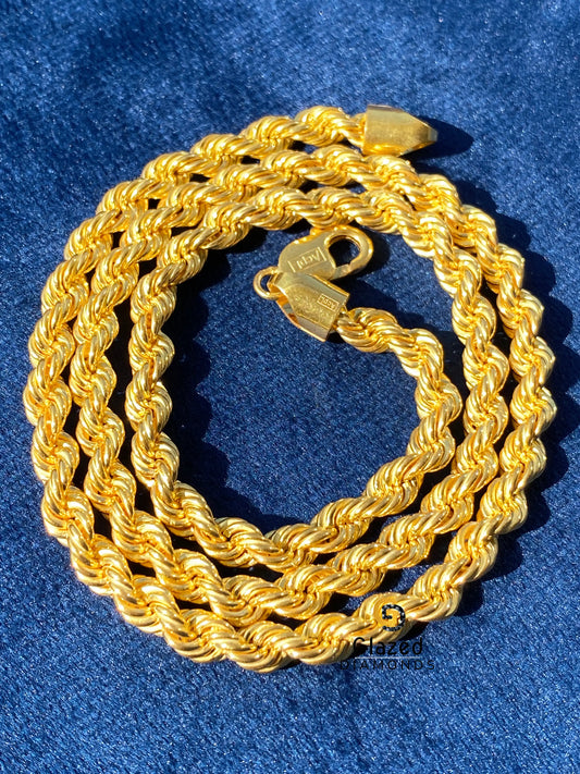 925 Silver 6MM Rope Chain For Men