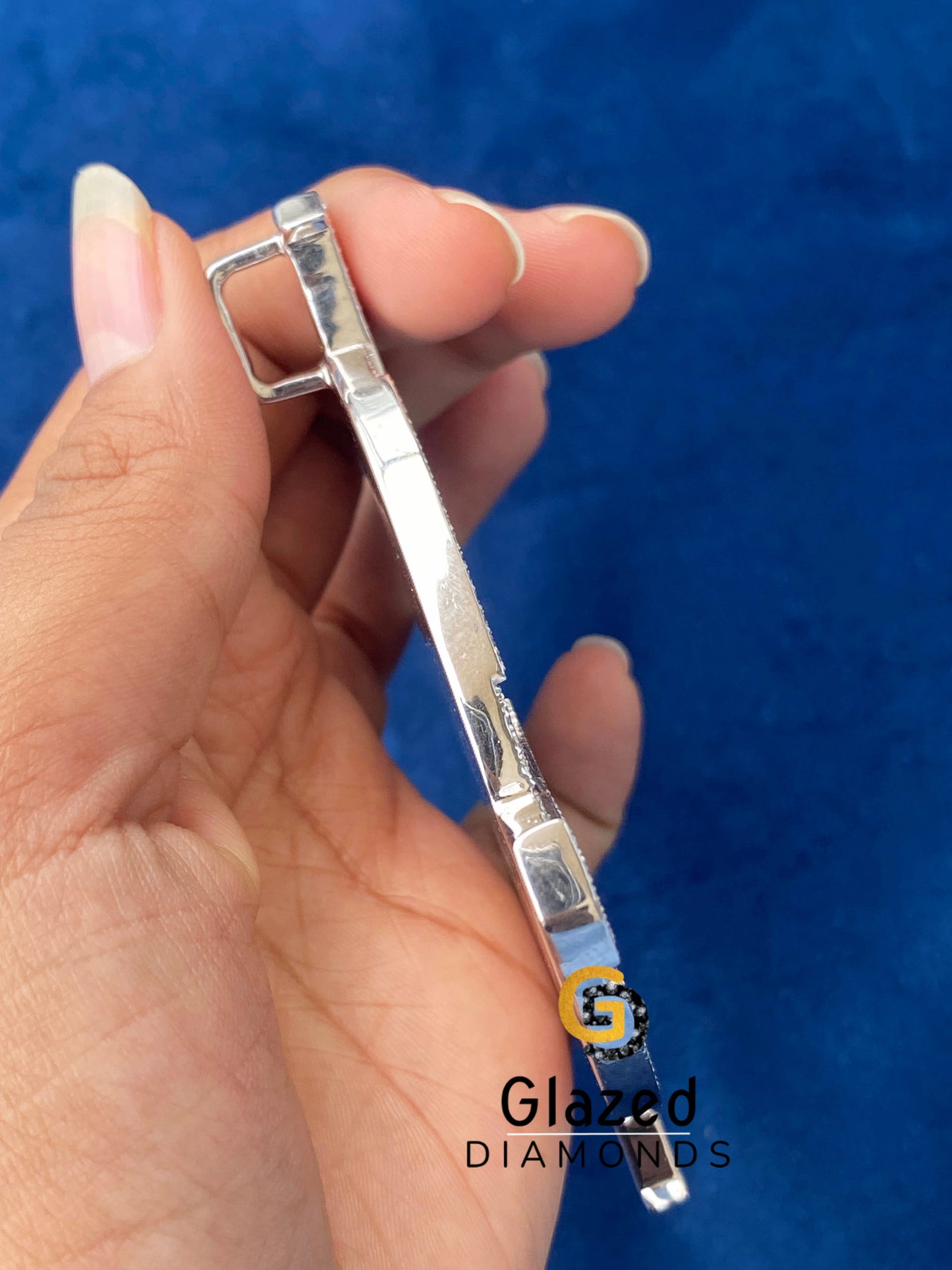 925 Silver Bust Down Disc VVS Moissanite Rappers Pendant