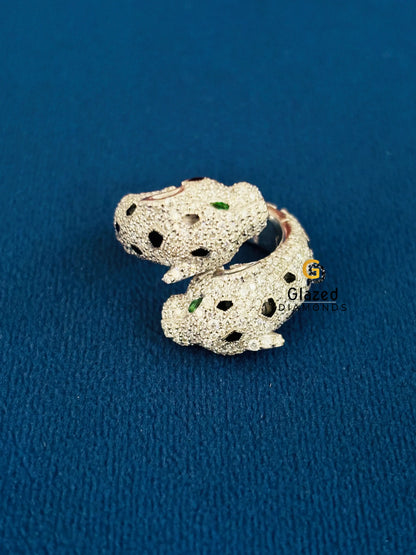 925 Silver Cartier Panther Ring
