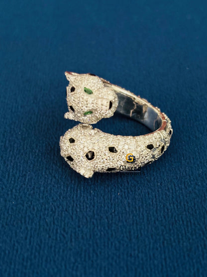 925 Silver Cartier Panther Ring For Men