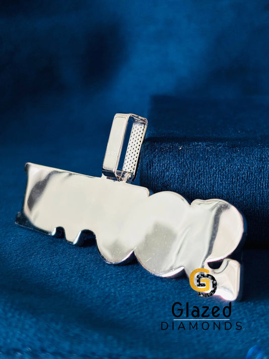 925 Silver Custom Initial Letter Moissanite Hip Hop Pendant For Men